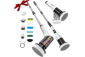 BWALIFFURY Cepillo Electrico Limpieza Hogar, Fregadora Giratoria Eléctrico Inalámbrico, con 9 Cabezales Reemplazables y Impermeable IPX6, 2 Modos de Velocidad, para Limpieza del Hogar, Baño, Suelos, Azulejos