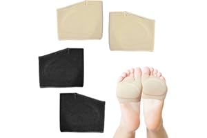 LSYYSL 2 paia di protezioni metatarsali, kit di protezione per alluce valgo, supporti metatarsali, soletta ortopedica in gel con protezione per la decompressione, per prevenire calli e vesciche