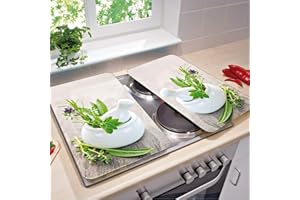 WENKO Lot de 2 plaques de protection universelles en verre - Pour cuisinière