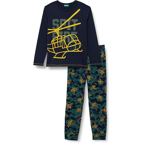 Pigiama Bambina United Colors - Set In Cotone Comodo E Colorato - Foto 8