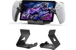 DETUEUA Ständer für Playstation Portal Remote Player, Playstation Portal Remote Player Halterung Universal Halter Metall Spielständer Stabilisieren PlayStand Zubehör - Schwarz
