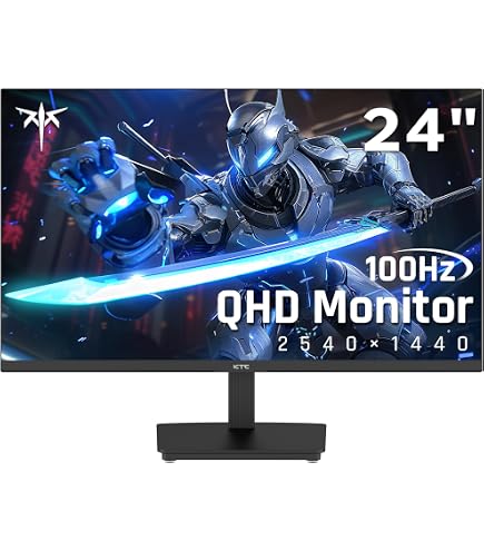 【高画質】KTC 24インチ WQHD 100Hz IPSモニター H24T27 KTC 24 Inch QHD 100Hz Computer Monitor IPS 2K, 1300:1 Contrast