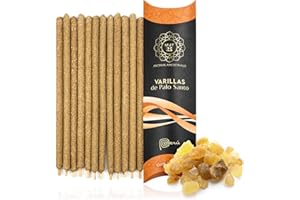 Mut22 12 Varillas de Palo Santo con Copal, Incienso Natural de Palo Santo Varillas Duraderas