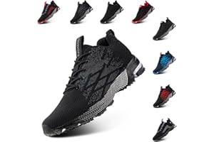 Anokar Scarpe da Running Corsa Uomo Donna Respirabile Leggero Air Scarpe da Ginnastica Sportive Fitness Running Sneakers Basse Interior Casual all'Aperto Nero Blu Grigio Rosso 36-48 EU