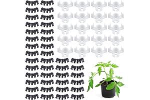 AHANDMAKER Clips de Support pour Plantes, 120 pièces 90 degrés Formateur de Tiges de Plantes Cintreuses de Plantes Clips D'Entraînement à Faible Stress