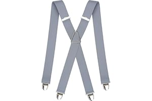 PIERROT Męskie szelki z bardzo mocnymi klipsami - Szelki męskie regulowane i elastyczne, rozmiar uniwersalny - Szelki do spodni, dożywotnia gwarancja