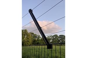 GENERISCH 15 x Overstep Protection Double Rod Mat Fence Insulator Cat Stop Fence Raiser Over Climbing Protection for the Rod Mat Fence Double Rod Mats Grid Rod Mat Fence Garden Fence Pasture Fences