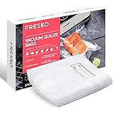 FRESKO Food Vacuum Sealer Bags 100pcs 15x25cm, Commercial Grade Textured Vacuum Sealer Bag for Sous Vide Cooking, Convenient 