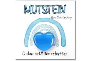 WWISTOA Mutstein School Cone Girls Boys First Day of School Gift School Child 2025 Girls Small Items for School Cone Gifts for School Cone Learning Stone for School Enrolment