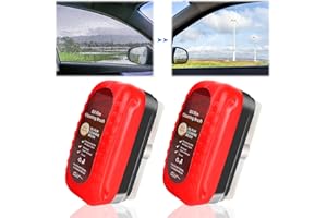 JUNMALLKO Dissolvant de film d'huile pour pare-brise, 120ml Nettoyant pour vitres de voiture, nettoyant puissant pour pare-brise avec Brosse Éponge De Nettoyage De Vitres(2pcs)