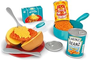 Casdon Heinz Beanz & Hoops Make & Play Set | Assorted Toy Set For Children Aged 2+ | Includes Make-Believe Heinz Tins, Saucepan, Plate, And Cutlery — Just Like The Real Thing!
