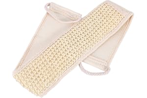 SALMUE Exfoliante Loofah Back Scrubber, Bath Wash Back Correa Loofah Shower Massage Scrubber Sponge Body Massage y Dirty Clean Body Cuidado de la piel