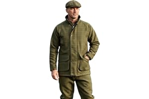 GAME TECHNICAL APPAREL Game Mens Dark Derby Tweed Shooting Jacket Coat - 6C