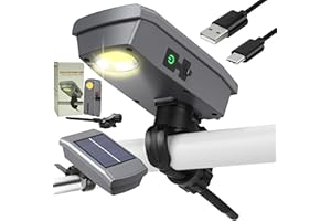 BOLYCEN Solar/USB-C Rechargeable Grill Light for Blackstone Weber Grills, LED Work Light Tool Gifts for Men Him Dad, 360° Rotation Auto On/Off Heat-Resistant Grill Lights for Outdoor Grill BBQ Accessories