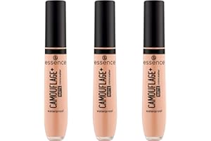 ‎ESSENCE COSMETICS essence CAMOUFLAGE+ MATTE concealer, Nr. 70, Braun, langanhaltend, mattierend, abdeckend, matt, vegan, ölfrei, ohne Parabene, ohne Mikroplastikpartikel, 3er Pack (3x8ml)