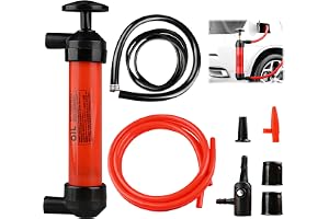 Herbst handpump vatten, bärbar bensinsugpump manuell bensinpump påfyllningspump med 3 slangar multifunktionell sifonpumpsats för bil, båt, motorcykel, fordon för diesel, olja, bromsvätska