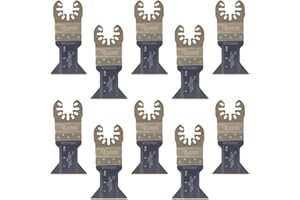 10 x SabreCut SP44B_10 44mm Fast Fit Bi-Metal Blades Compatible with Dewalt, Stanley, Black and Decker, Bosch, Fein, Makita, Milwaukee, Einhell, Parkside, Ryobi, Worx Multi Tool Accessories