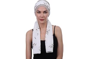 DERESINA HEADWEAR Nakrycia głowy dla kobiet po chemioterapii – EmpowerWrap, nakrycie głowy na bazie bambusa z chustami na głowę