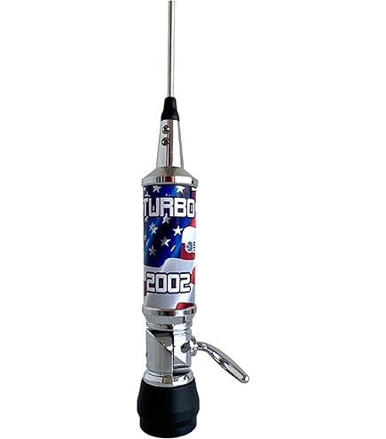 Antenne CB Sirio Turbo 2002 - Puissance Max 2000W - Pour Radio 27-30 MHz - Hauteur 192 Cm