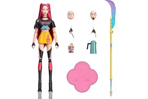 Mattel KPop Demon Hunters HUNTR/X Mira actionfigur | 15 cm skala, 18 rörliga leder, “How It's Done”-look, svärd, tematiska ti