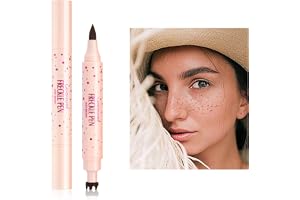 Freckle Pen, Sminkspiss, Sminkspenna för fräknar, Sminkspiss för realistiska naturliga fräknar, Vattentät och hållbar, Magisk Fräknar (03# Soft