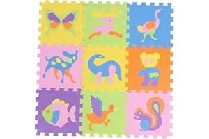 9 Pcs 30 x 30 cm Infantile Doux EVA Mousse Jouer Puzzle Tapis Chiffres et Lettres Bébé Enfants Enfants Jouant Rampant Non-Toxique Pad Jouets pour Ramper Bébé Infantile Salle de Classe Bambins Enfants