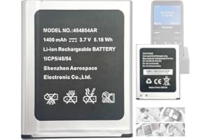 Aousavo 454854AR - Batería de Repuesto 454854AR Compatible con KX-TU150, KX-TU150EXR, KX-TU155, KX-TU155EXCN, KX-TU155EXRN, KX-TU160, KX-TU550, KX-TU150, KX-TU150, KX-TU1550