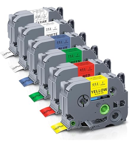 NEOUZA 5PK Compatibel voor Brother P-Touch Gelamineerde TZe TZ Label
