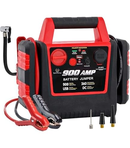 Avviatore Di Emergenza Draper 12V 900A - Con Compressore 150psi, USB, Luce LED Per Auto E Camion - Foto 5