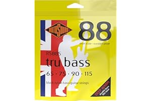 Rotosound RS88S Black Nylon Standard Gauge Flatwound Bass Strings Short Scale (65 75 90 115)