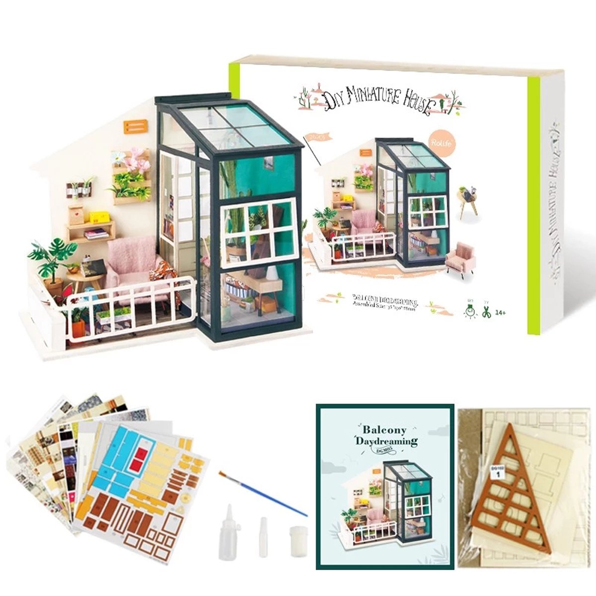 Rolife Diy Casa Delle Bambole In Legno In Miniatura Handcraft Kit Con Mobili Fai Da Te In Legno Casa Delle Bambole Regali Di Compleanno Creativi Di