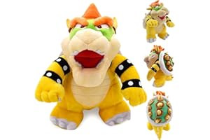 WELLXUNK Bowser Plüschpuppe, 25 cm, Super Mario Plush Toy, Spielzeug für Jungen und Mädchen