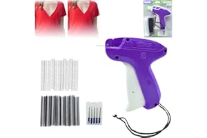 WTZWYFWJ Quick Fixer for Clothes, Mini Quick Repair Garment Sewing Machine, Instant Button Garment Connector, Clothes Labeling Gun, Micro Tagging Stitch Tool for Clothes, (Purple)