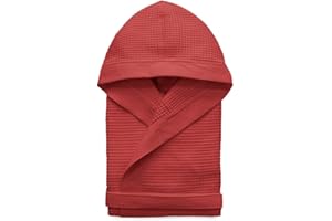 Morbidissimi Accappatoio Nido D’Ape Per Uomo e Donna Con Cappuccio, Cinturino e 2 Tasche, Accappatoi Leggeri Puro Cotone, Pratico e Compatto, S276