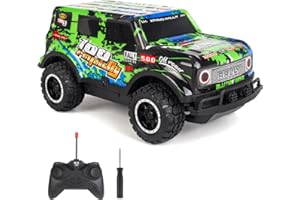 TRULLOYOO Remote Control Cars, 4WD 27Mhz RC Car Toys with LED Light, Monster Truck Car Toys Birthday Gifts for Kids Girls Boys 3-12 Year Old