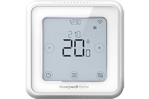 Honeywell Home T6 Termostato inteligente cableado con WiFi y aplicación móvil, ahorra energía y dinero, compatible con Apple HomeKit, Google Home, Amazon Alexa e IFTTT, blanco (1 pieza)
