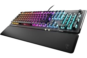 ‎TURTLE BEACH Turtle Beach Vulcan II – Mechanische PC Gaming-Tastatur, Tactile Titan II Schalter, beleuchtete Tasten, abnehmbare Handballenauflage, DE Layout