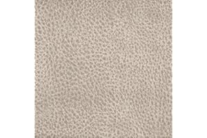 Deshome Argo - Tessuto al Metro in morbida Microfibra idrorepellente altezza h 140 cm effetto pelle per tappezzeria divani sedie (Beige grigio, 5 metri)