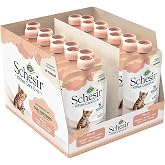 Schesir - Wet Cat Food Chicken Flavor Cream - for Kittens from 0 to 6 Months - 20 Bags with Stoppers 150g (3kg Total)