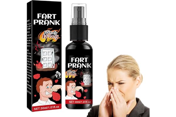 Rakiuty Puant Spray,Puant Farce Fart Sprays,Drôle Pet Prank,Drôle Et Puant Fart Prank Spray,Accessoires De Farce,Convient pour Halloween Avril Poisson Carnaval,Article de Farces pour Halloween,30 ML