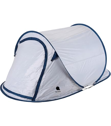 DUNLOP Zelte für 2 Personen, Kuppelzelt Camping Outdoor Zelt, Blau/Grau