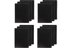 PUREBURG Confezione da 12 filtri di ricambio per odori compatibili con contenitori Joseph Joseph IntelligentWaste, contenitori per rifiuti alimentari, odori di carbone attivo, rimozione dei VOC