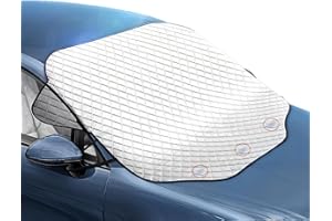 Graplan Car Windscreen Cover for Winter with 3 Magnets 157x126cm Car Windshield Cover, Winter Frost & Snow Protector, Summer UV Blocker, Windscreen Sun Shade for Medium-Large Cars/SUVs