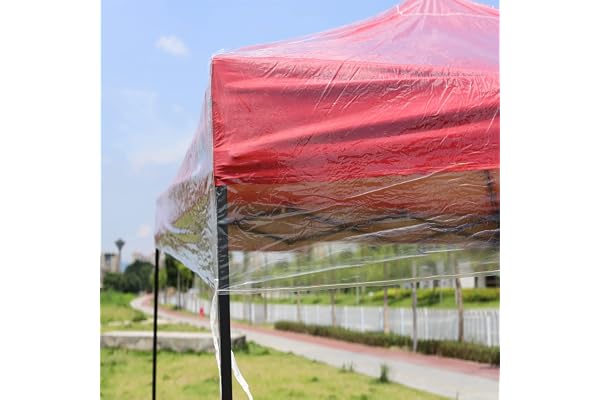 PPLONG-GE W0501709 Tonnelle 3 x cm - Imperméable et stable Résistant à l'hiver Double toit de rechange transparent Avec fixe Pour tente jardin, fête, protection contre la pluie