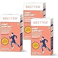 BBETTER Joint Support Supplement - 100% Veg Formula with Veg Glucosamine, Boswellia Serrata, Veg MSM, Ginger, Rosehip extract and Curcumin for Women and Men (pack of 3)
