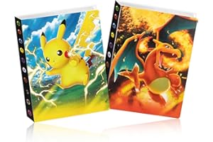 ANNUZOQ 2 Stück Sammelalbum für Karten,Sammelkarten Album,Hefte für Karten,Sammelkarte Sammelalbum,60 Seiten - für 480 Karten