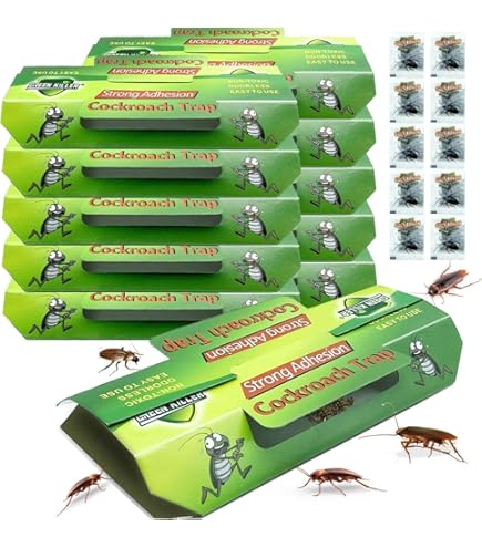 Victor M327 Roach Traps - 300 Cockroach Catchers For German & Other Roaches