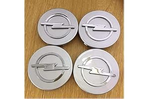 VO DESIGN WOAFEY Tapacubos 4 PCS 64mm para Opel Astra H G J Insignia Mokka Zafira Corsa Tapacubos de Centro de Rueda de Coche Cubierta de Llantas Automático Insignia Emblema Pegatina Tapas de Cubo de Rueda,B