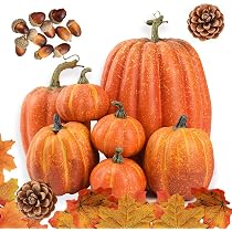 Déco Thanksgiving Sinasasspel - Guirlande Thankful Citrouille Tarte - Décoration Automne