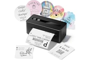 TATTMUSE Stampante Etichette Spedizione, Stampante Termica Etichette Adesive 4x6 Adatto per Pacchi e Piccole Imprese, Compatibile con Amazon, eBay, Shopify, UPS, Supporta iOS, Android, Windows e Mac
